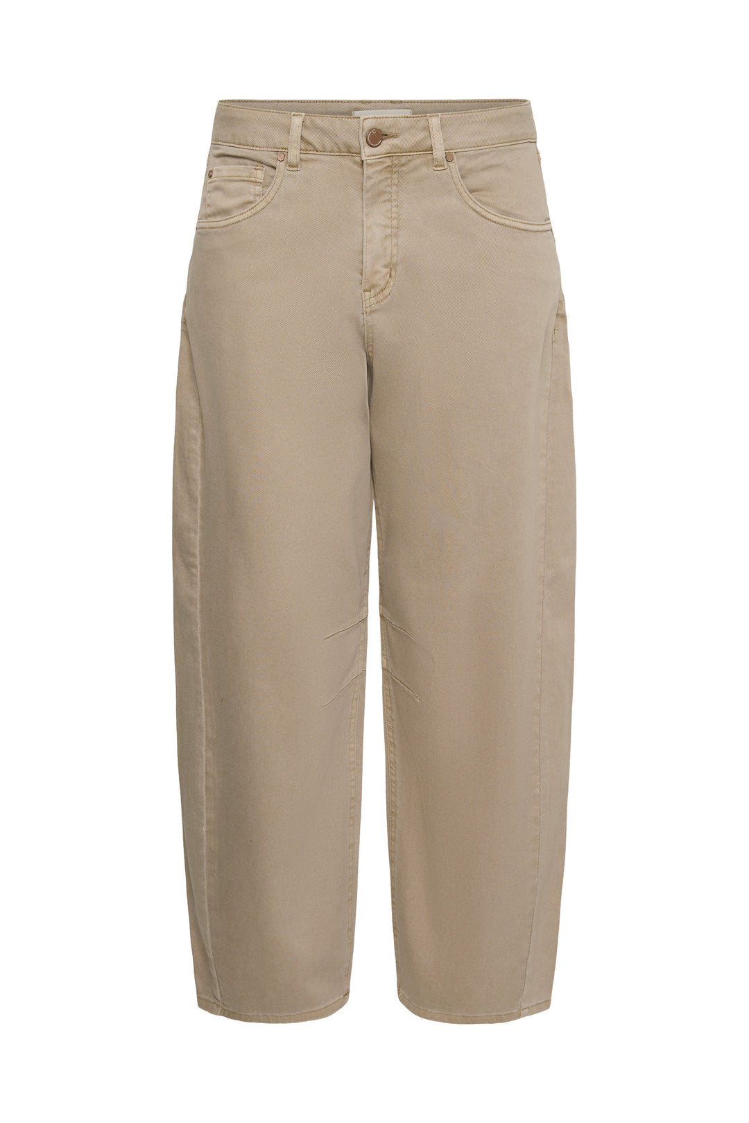 Jeans en coton extensible Djuli - Coupe ballon décontractée