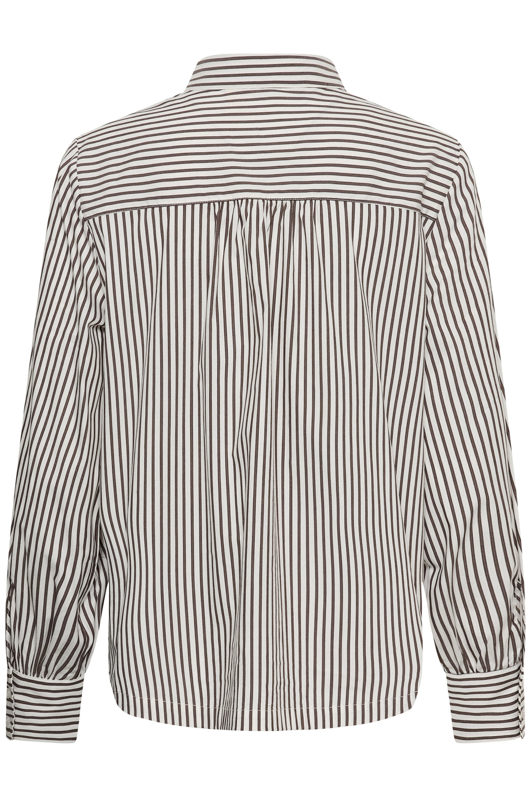Chemise à manches longues Mira - Rayée en mélange de coton