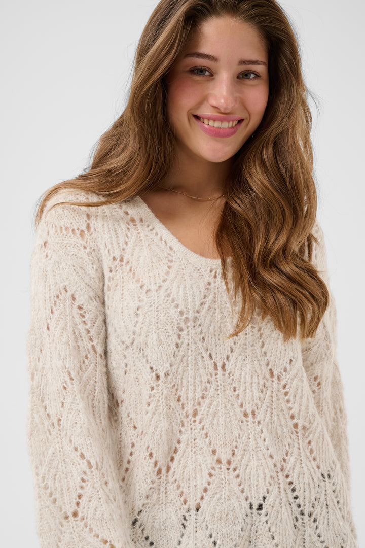 Chandail en polyester recyclé  Niso - En tricot à la coupe décontractée