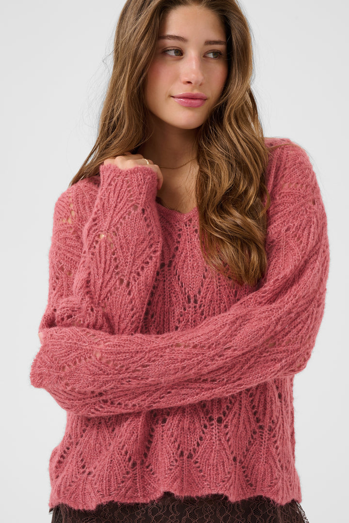 Chandail en polyester recyclé  Niso - En tricot à la coupe décontractée