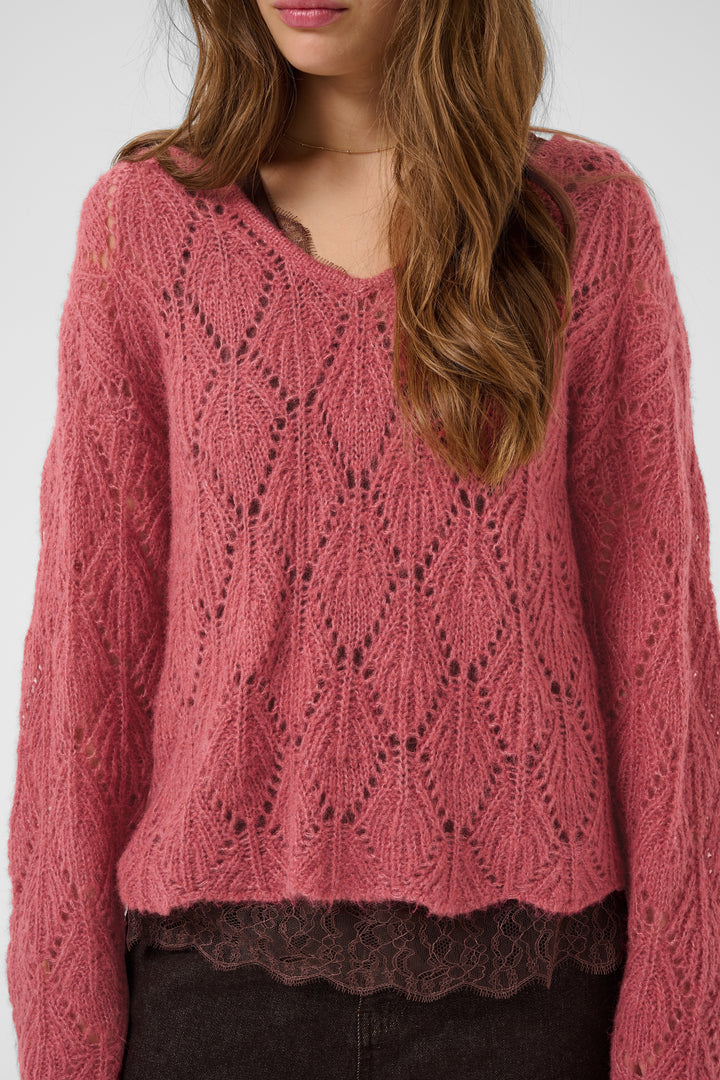 Chandail en polyester recyclé  Niso - En tricot à la coupe décontractée