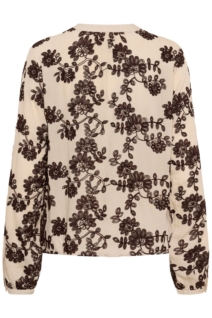 Blouse coupe droite classique Ruby -  Motifs brodés