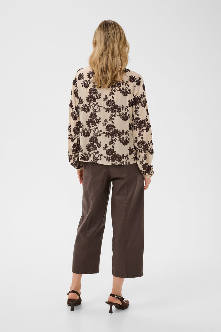 Blouse coupe droite classique Ruby -  Motifs brodés