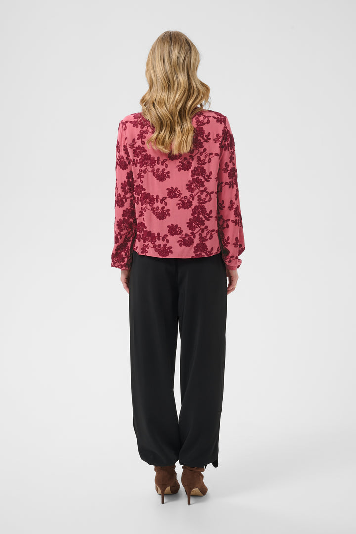 Blouse coupe droite classique Ruby -  Motifs brodés
