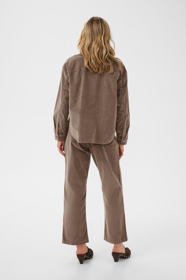 Veste courte en coton extensible Brady - En velours côtelé