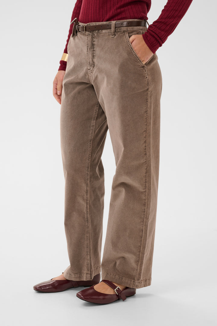 Pantalon long en velours côtelé doux Brady - Coton extensible