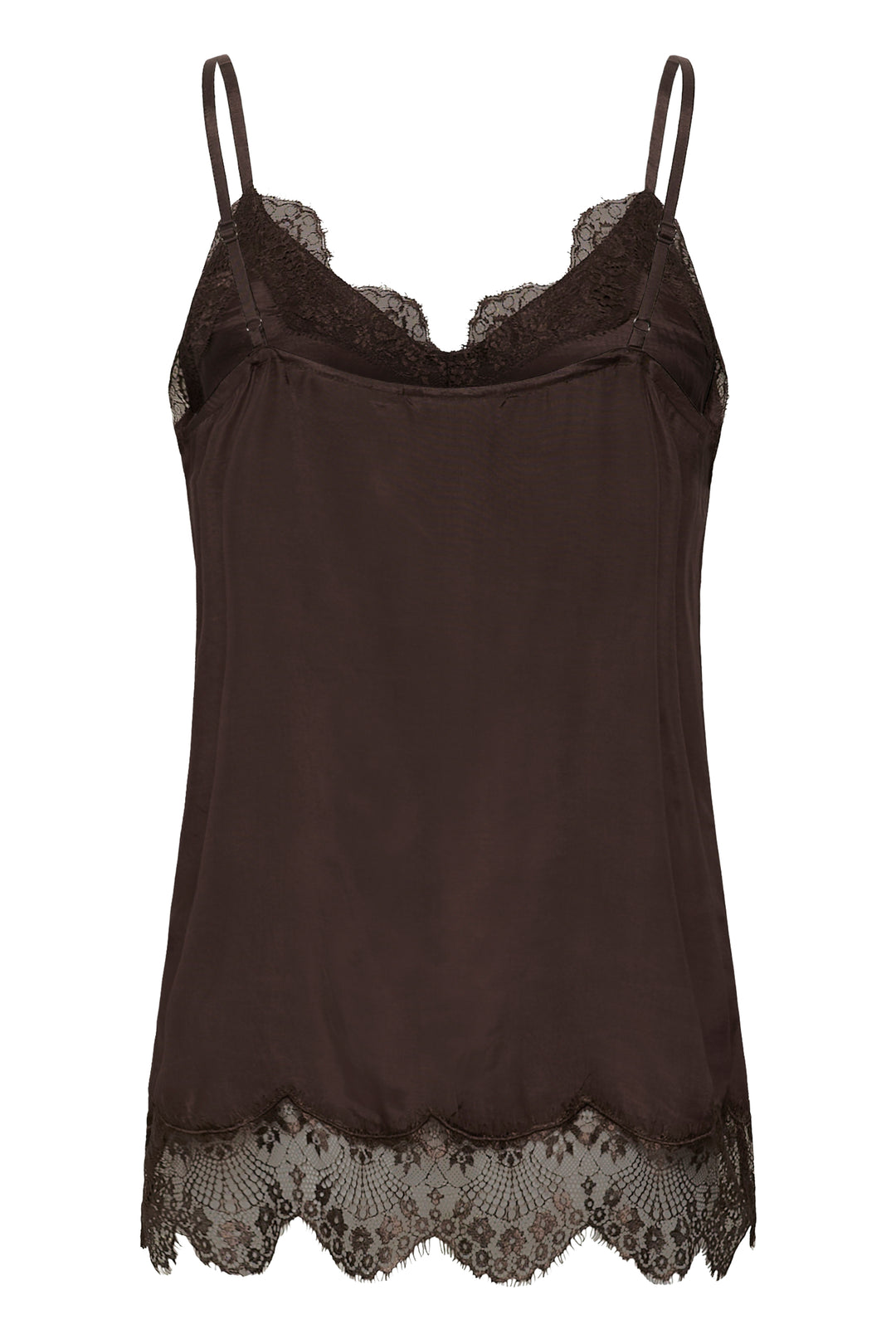 Camisole au fini satiné Triniti - Avec détails de dentelle