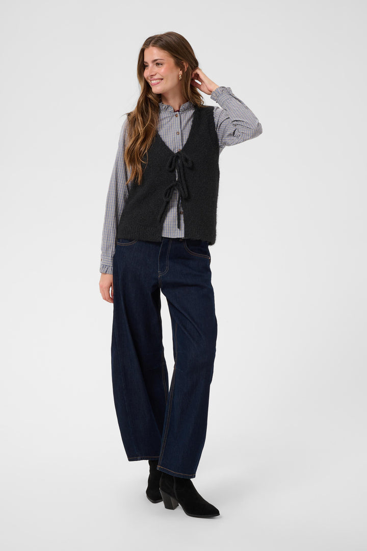 Chandail sans manches Cladine - En tricot avec attaches frontales