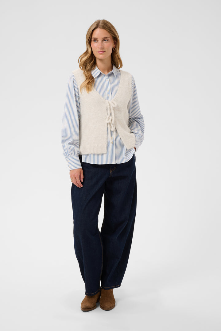 Chandail sans manches Cladine - En tricot avec attaches frontales