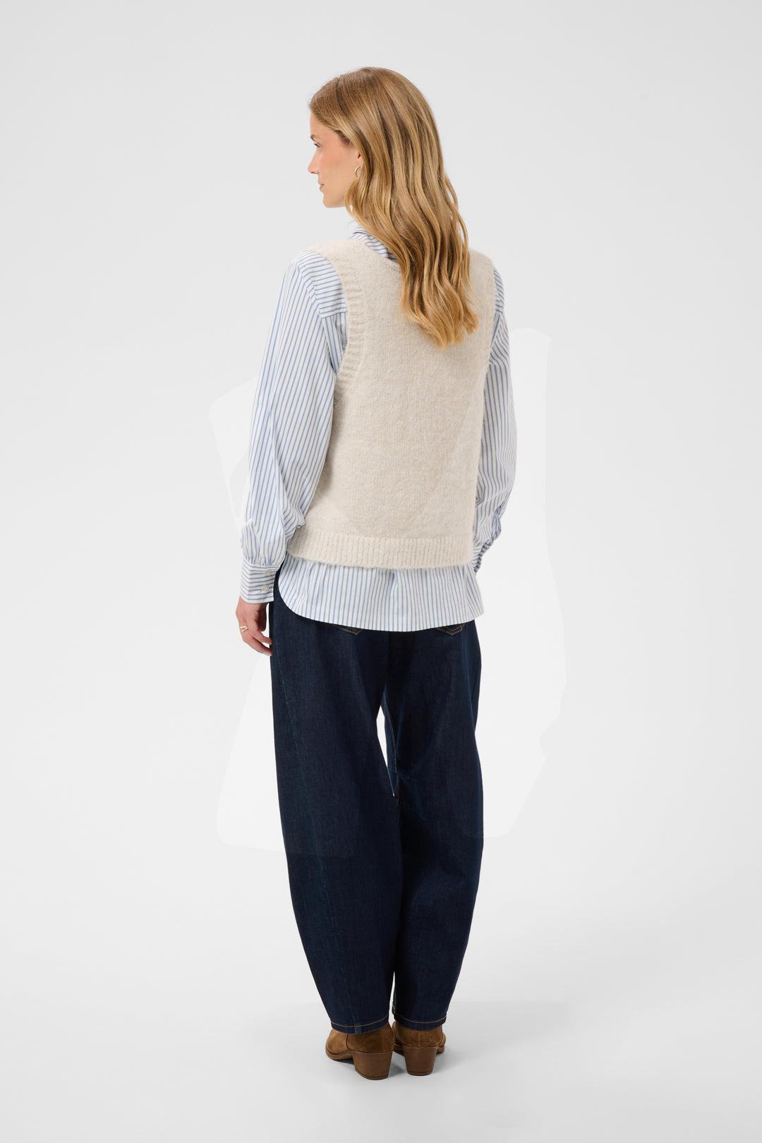 Chandail sans manches Cladine - En tricot avec attaches frontales