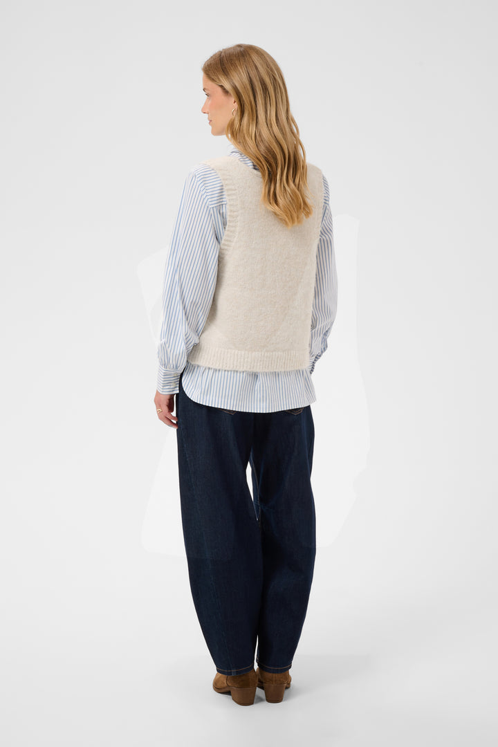 Chandail sans manches Cladine - En tricot avec attaches frontales