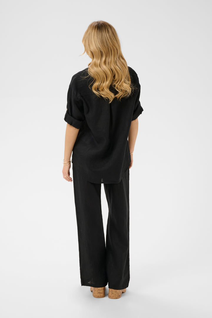 Chemise en lin Bellis - Manches longues coupe oversize