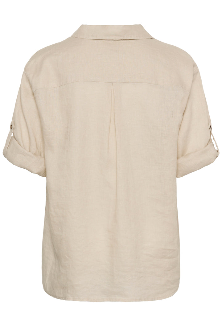 Chemise en lin Bellis - Manches longues coupe oversize