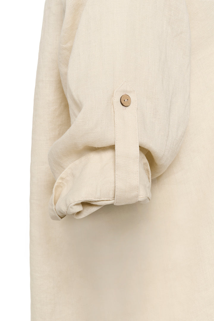 Chemise en lin Bellis - Manches longues coupe oversize