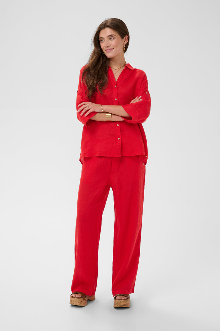 Chemise en lin Bellis - Manches longues coupe oversize