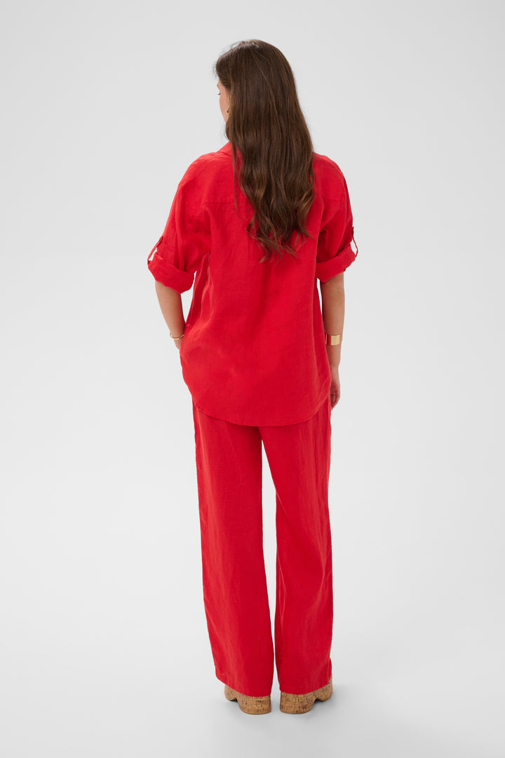 Chemise en lin Bellis - Manches longues coupe oversize