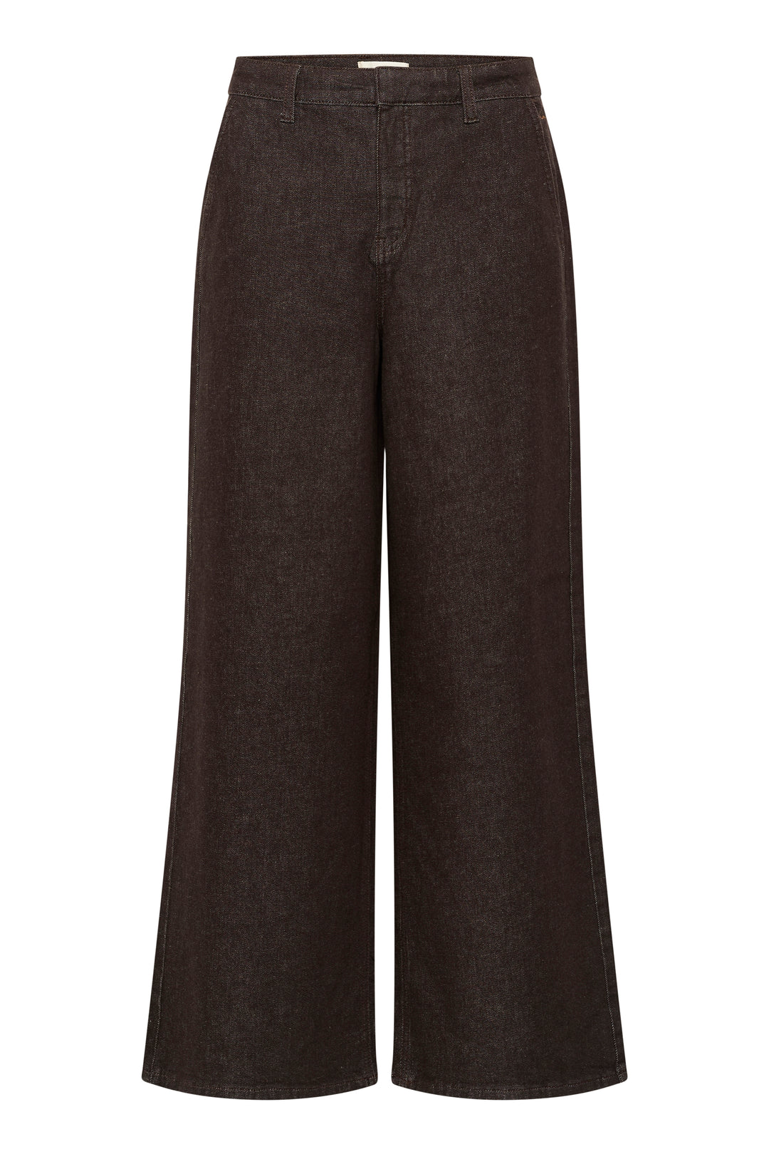 Pantalon en coton extensible Visti - À jambe large et taille haute