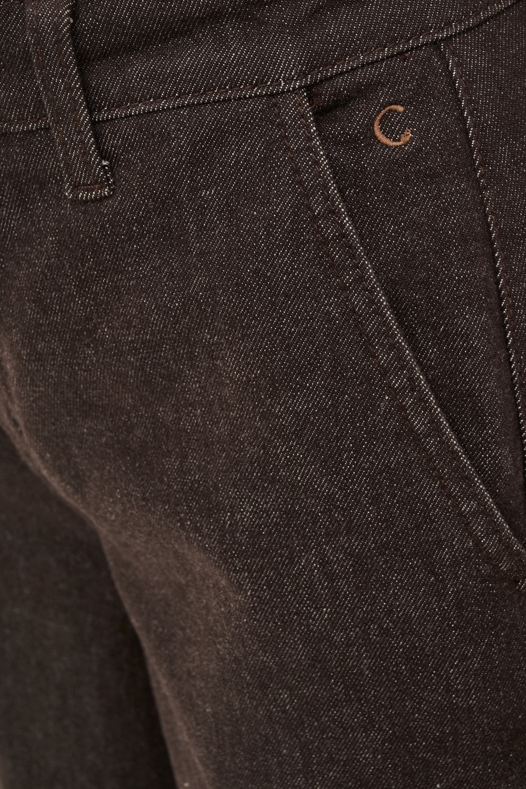 Pantalon en coton extensible Visti - À jambe large et taille haute