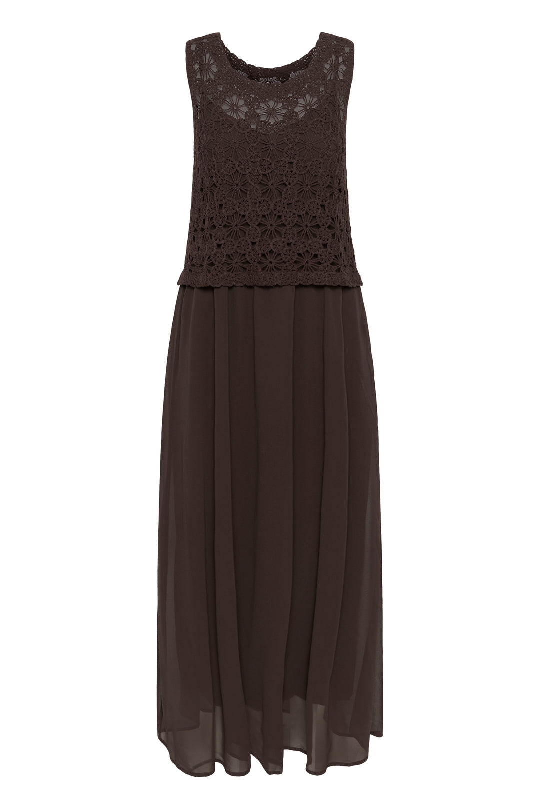 Robe longue Floria - Sans manches au bustier en crochet