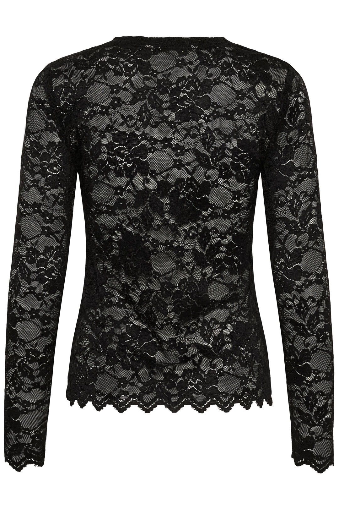 Blouse en dentelle Pitia - À manches longues et motifs floraux