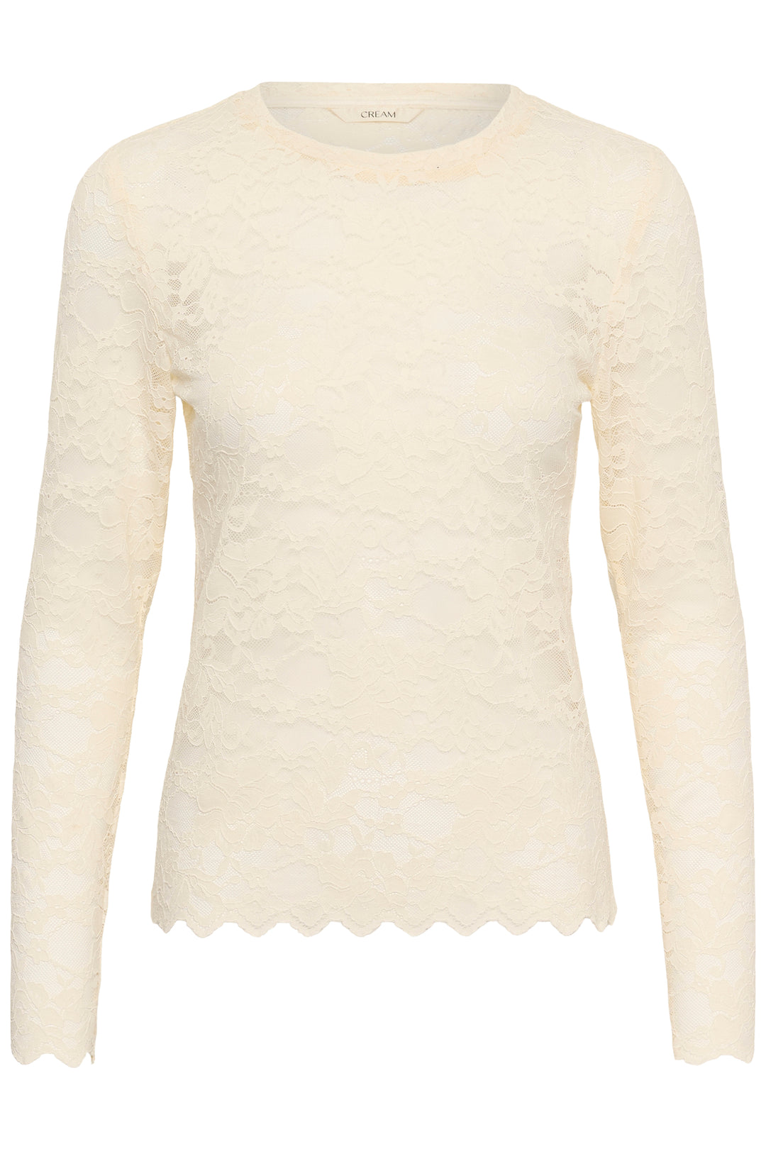 Blouse en dentelle Pitia - À manches longues et motifs floraux