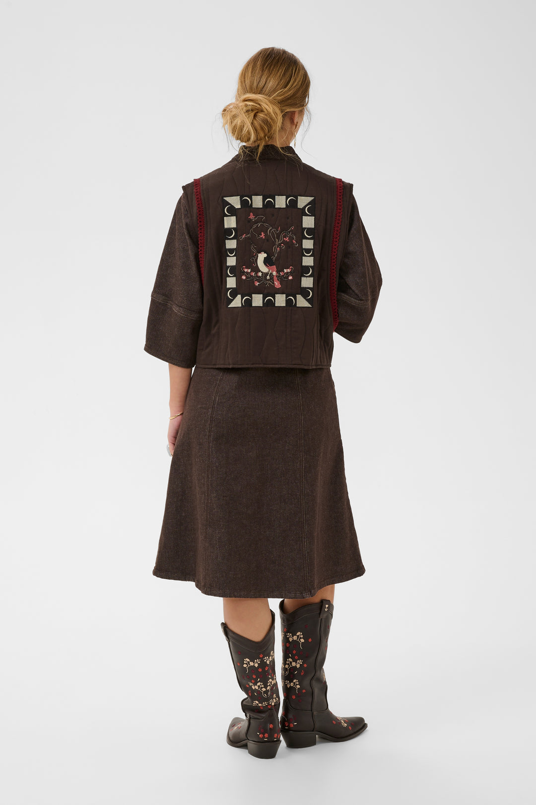 Veste sans manches Matic - Matelassé avec broderies