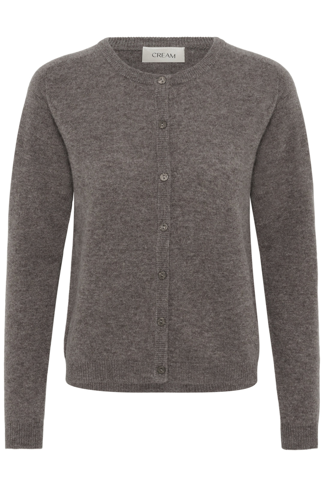 Cardigan en tricot de pure laine Mel - Court avec encolure ronde