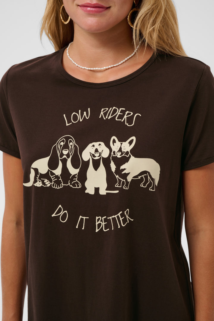 Le t-shirt 100% coton Bobby - Décontracté à message illustré