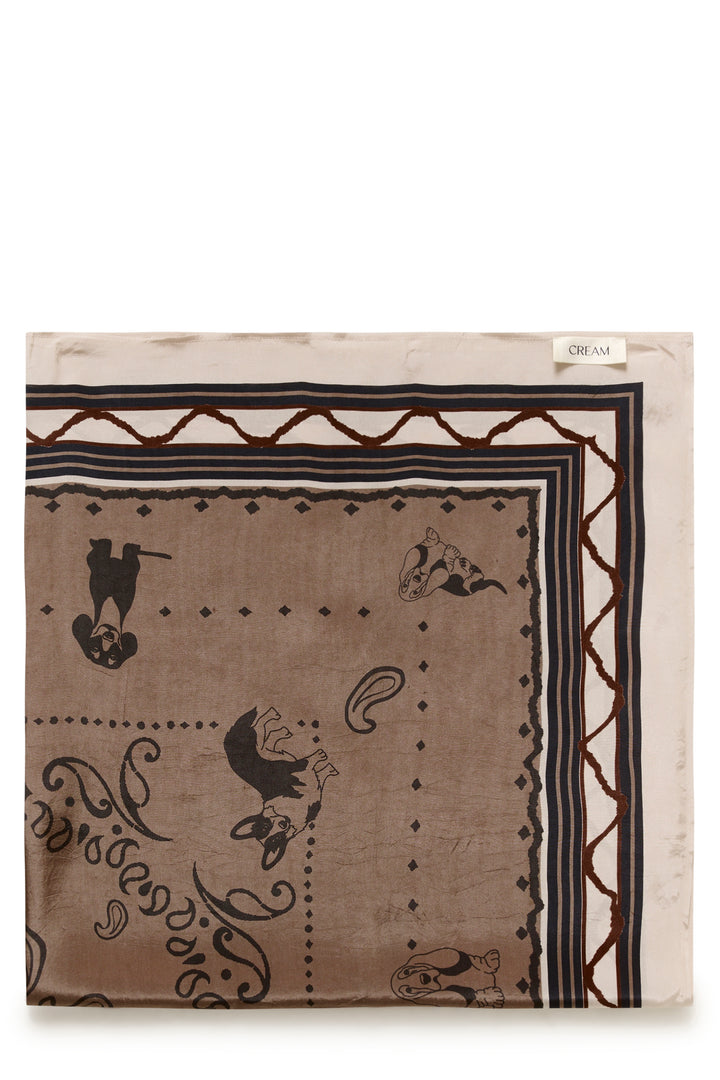 Foulard satiné et imprimé floral Ashli -  Classique et polyvalent