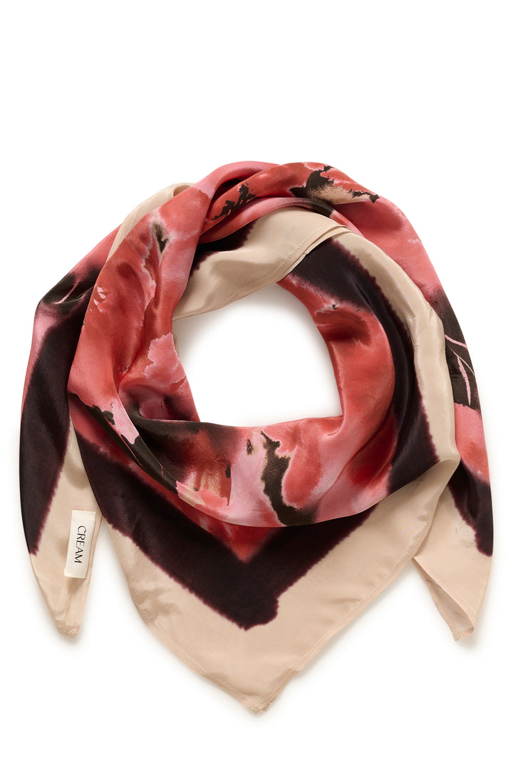 Foulard satiné et imprimé floral Ashli -  Classique et polyvalent