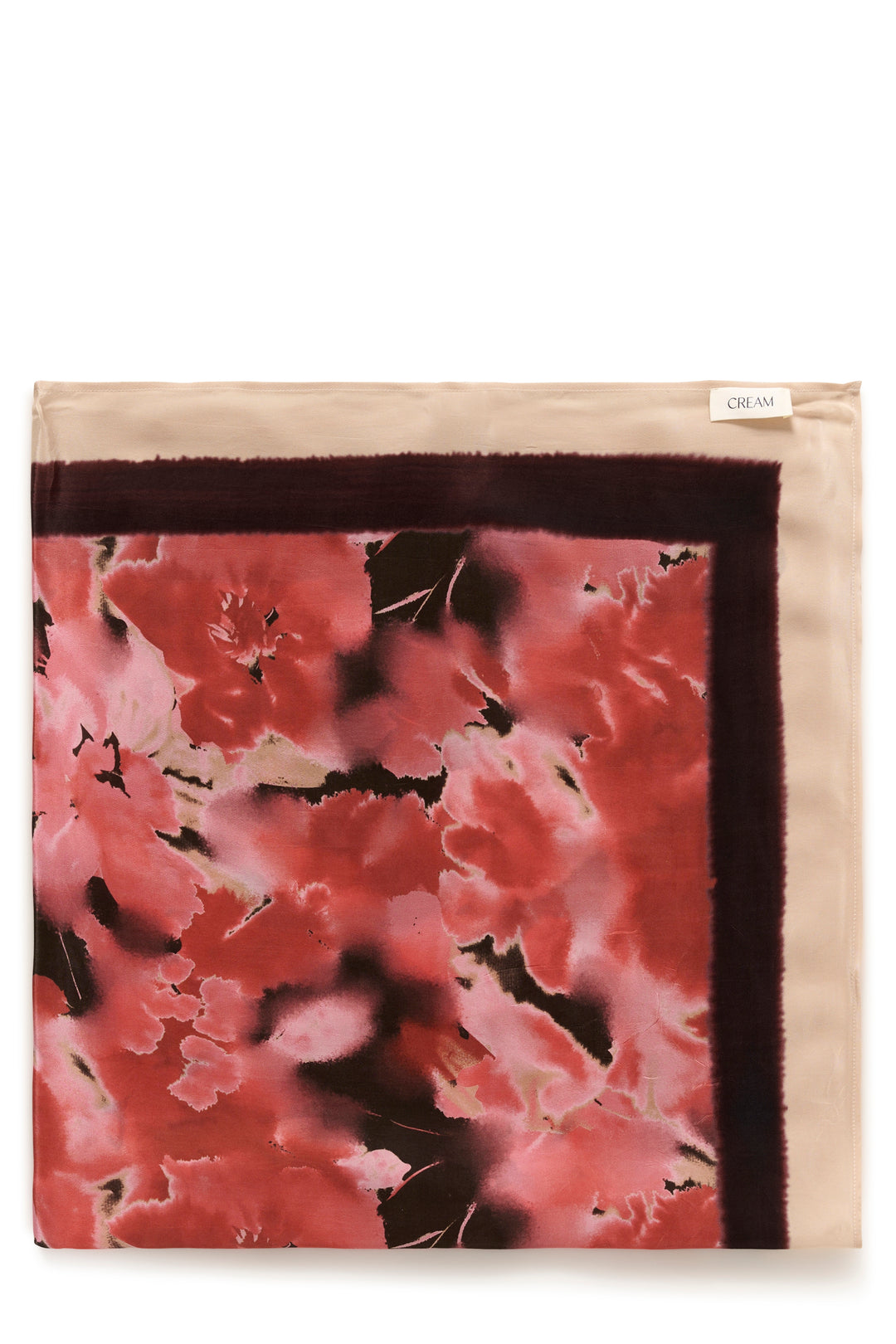 Foulard satiné et imprimé floral Ashli -  Classique et polyvalent