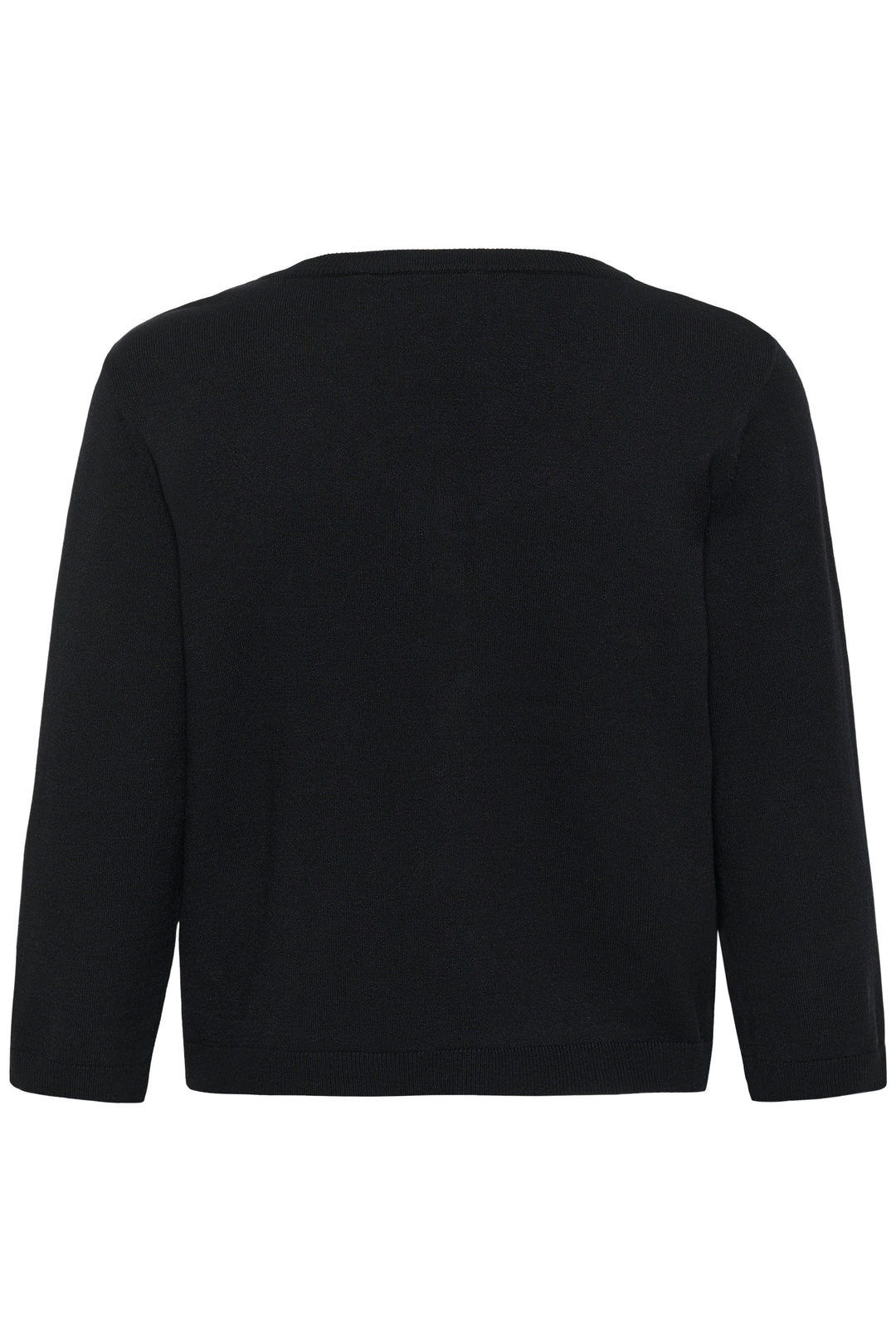 Cardigan en tricot écoresponsable Dela - Avec encolure ronde et manches trois-quarts