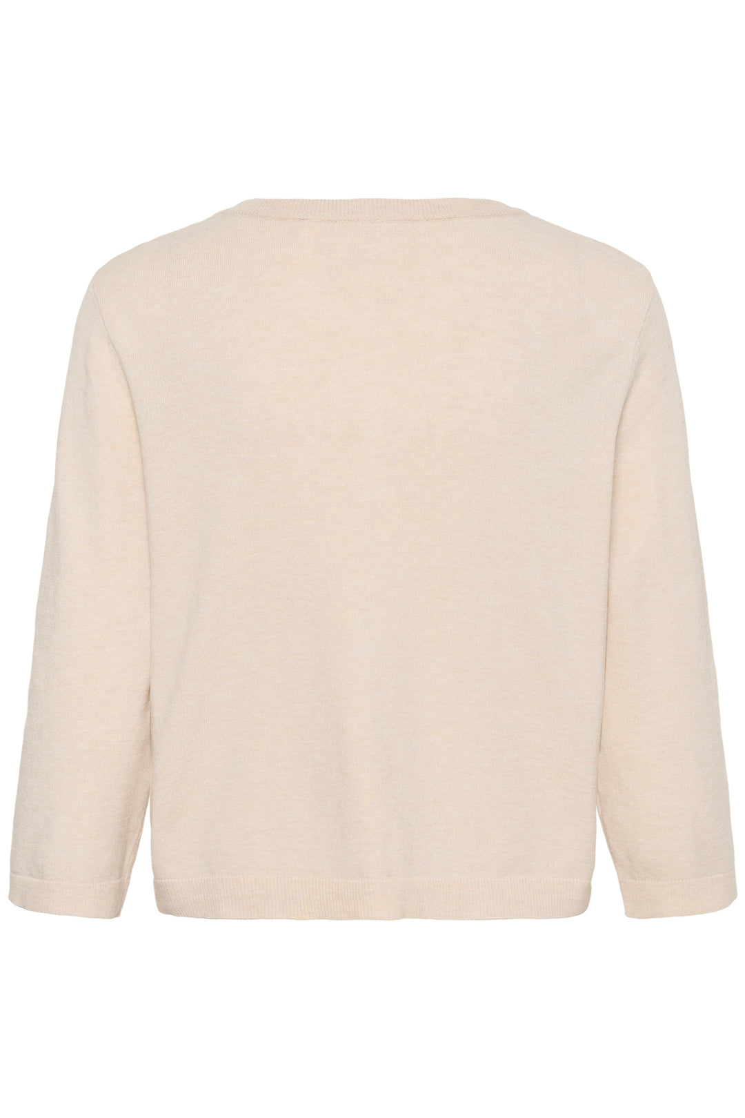 Cardigan en tricot écoresponsable Dela - Avec encolure ronde et manches trois-quarts