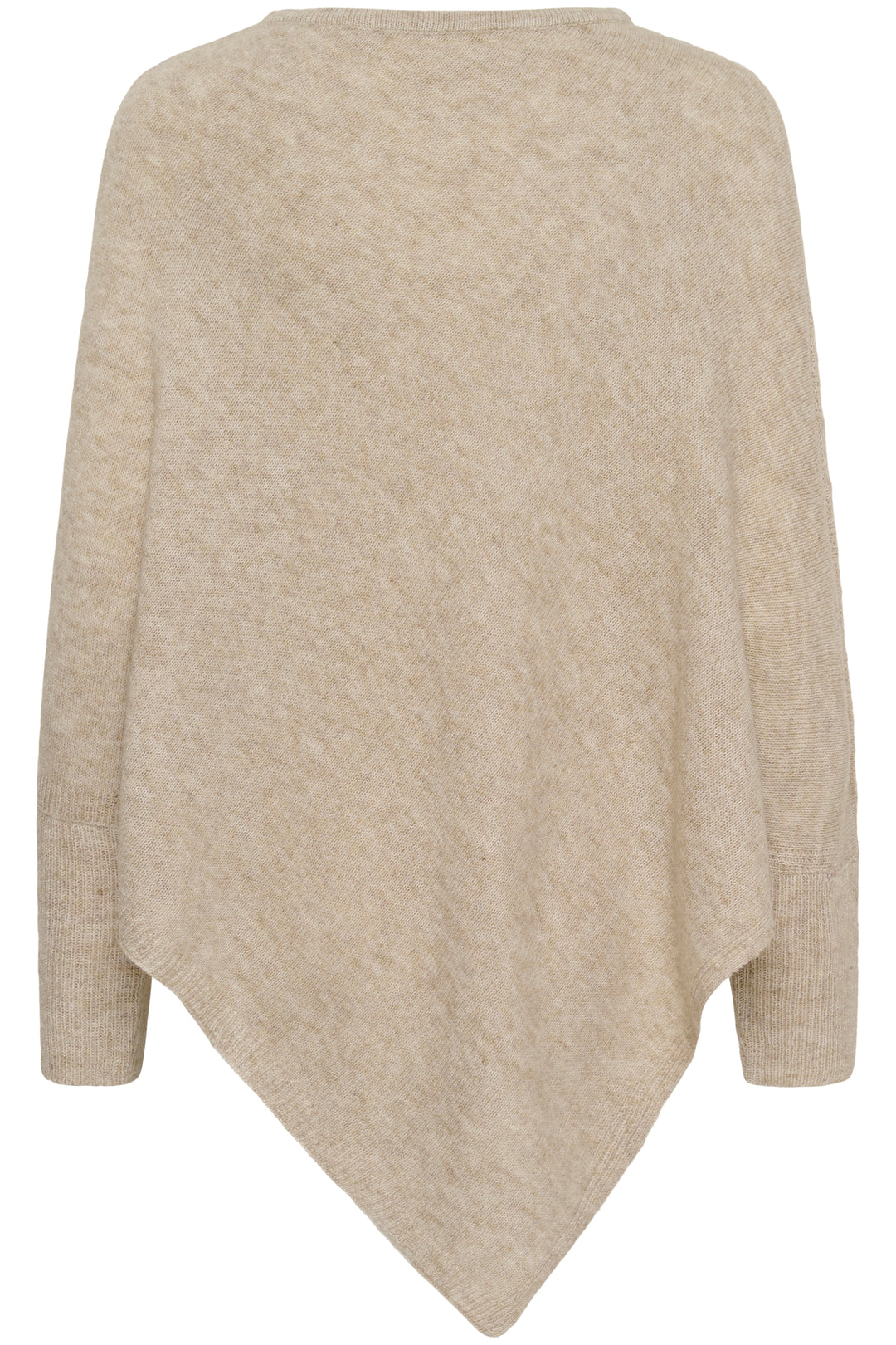 Poncho en tricot Elsie - Asymétrique à torsades délicates