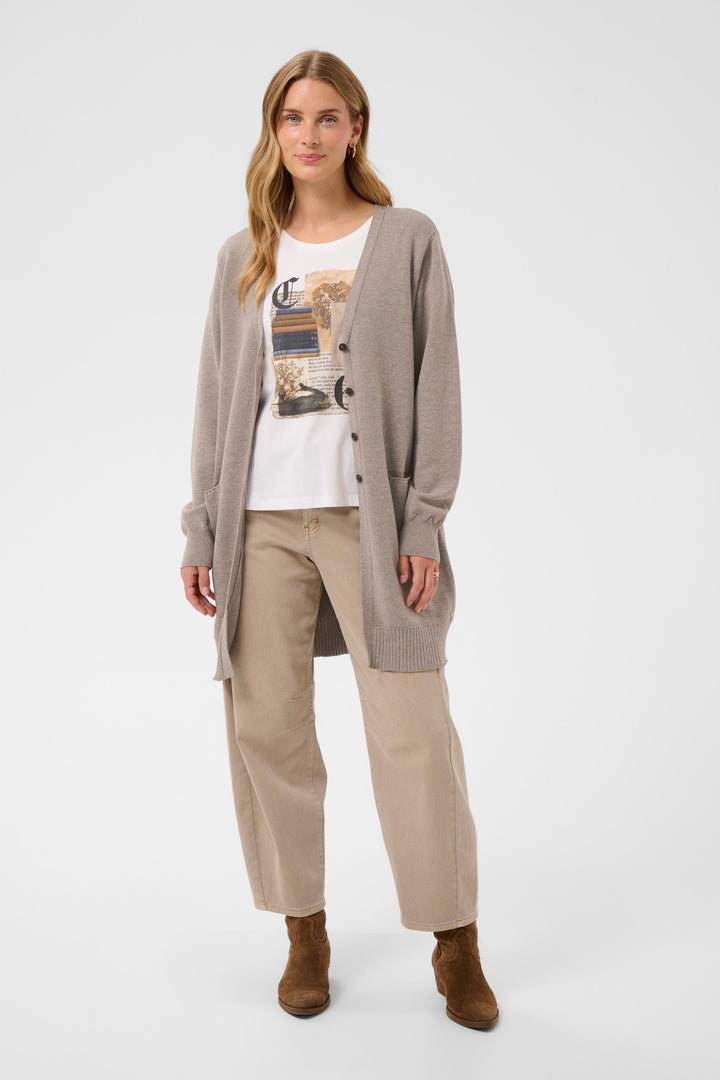 Cardigan long Dela - Veste en tricot à coupe relaxe