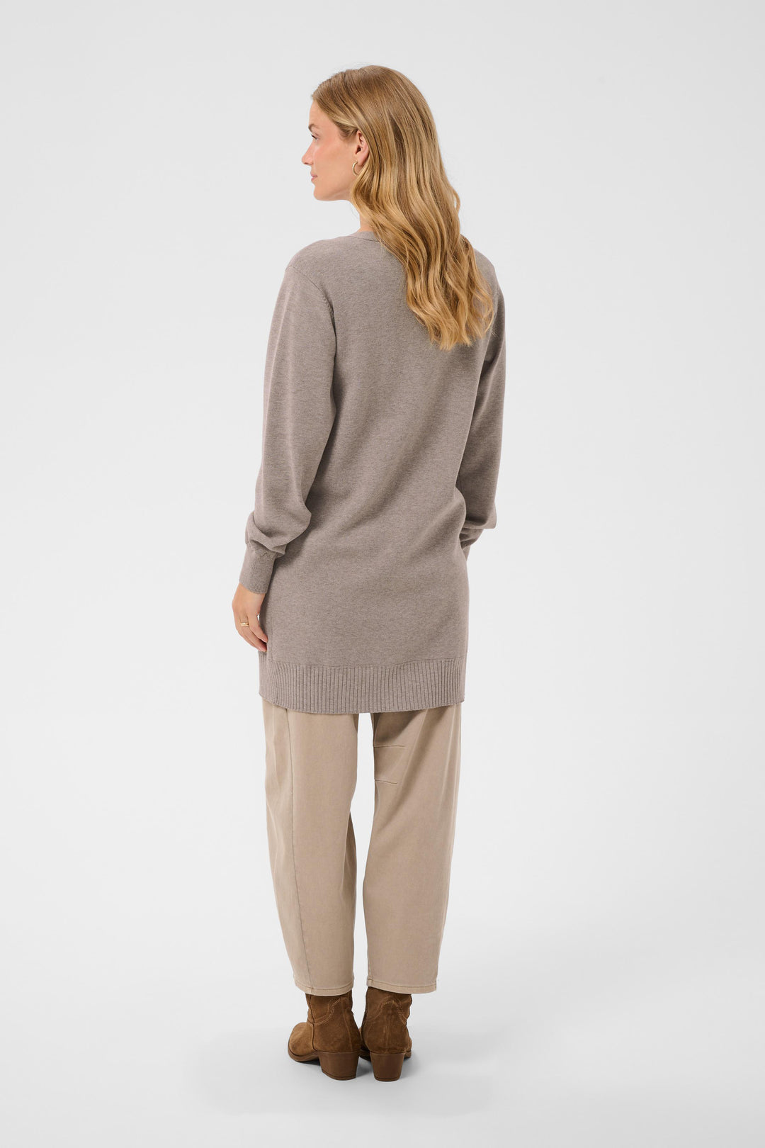 Cardigan long Dela - Veste en tricot à coupe relaxe