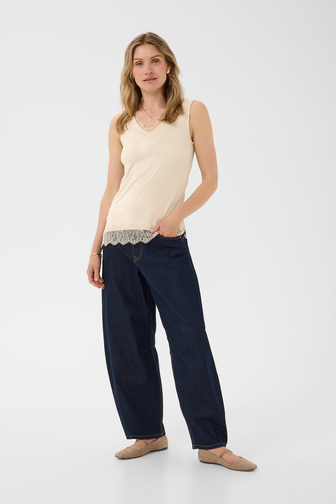 Haut sans manches Alvaia - Tissu extensible offrant un confort supérieur