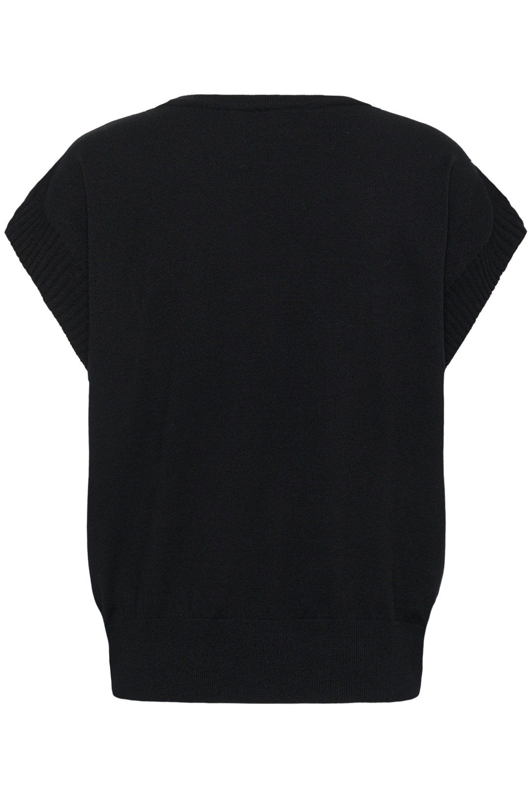 Haut en tricot écoresponsable Dela - Avec encolure ronde et épaules tombantes