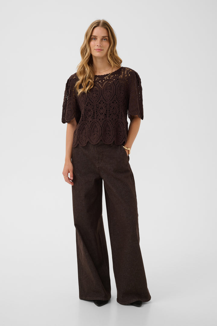Blouse en crochet Mindie - En pur coton