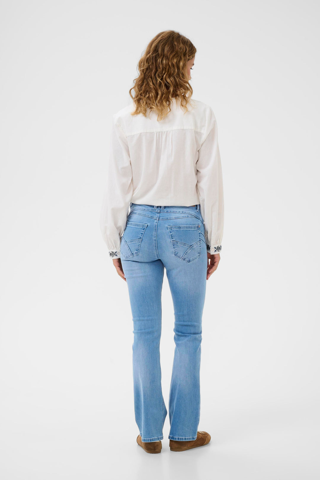 Mid-rise bootcut jeans - Stretch denim