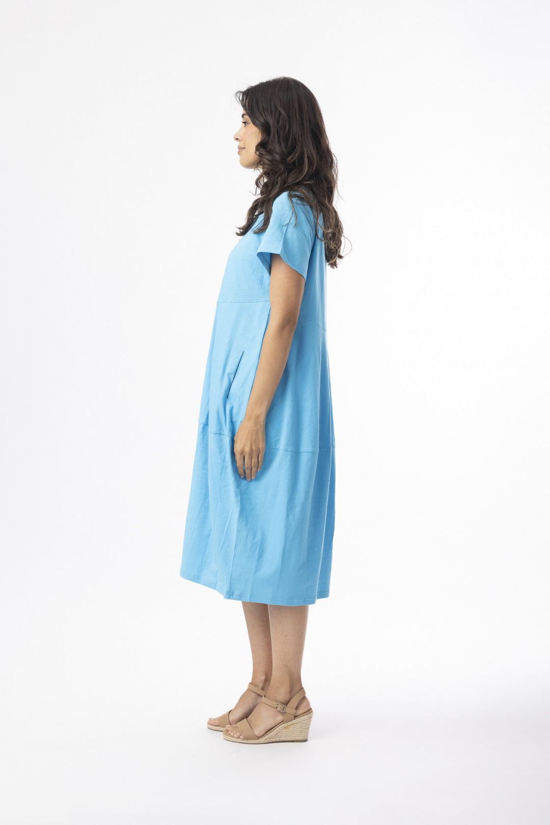 Robe silhouette décontractée avec poches Bubble