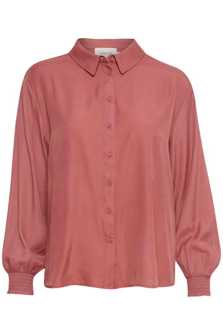 Chemise classique satinée