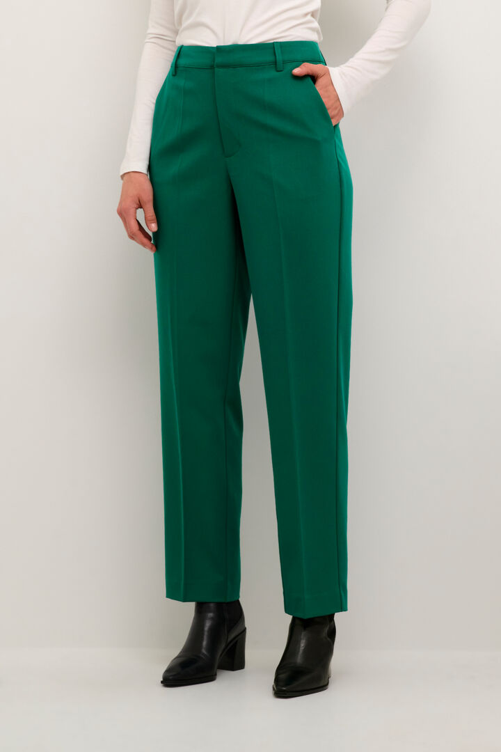 Pantalon habillé coloré à taille haute