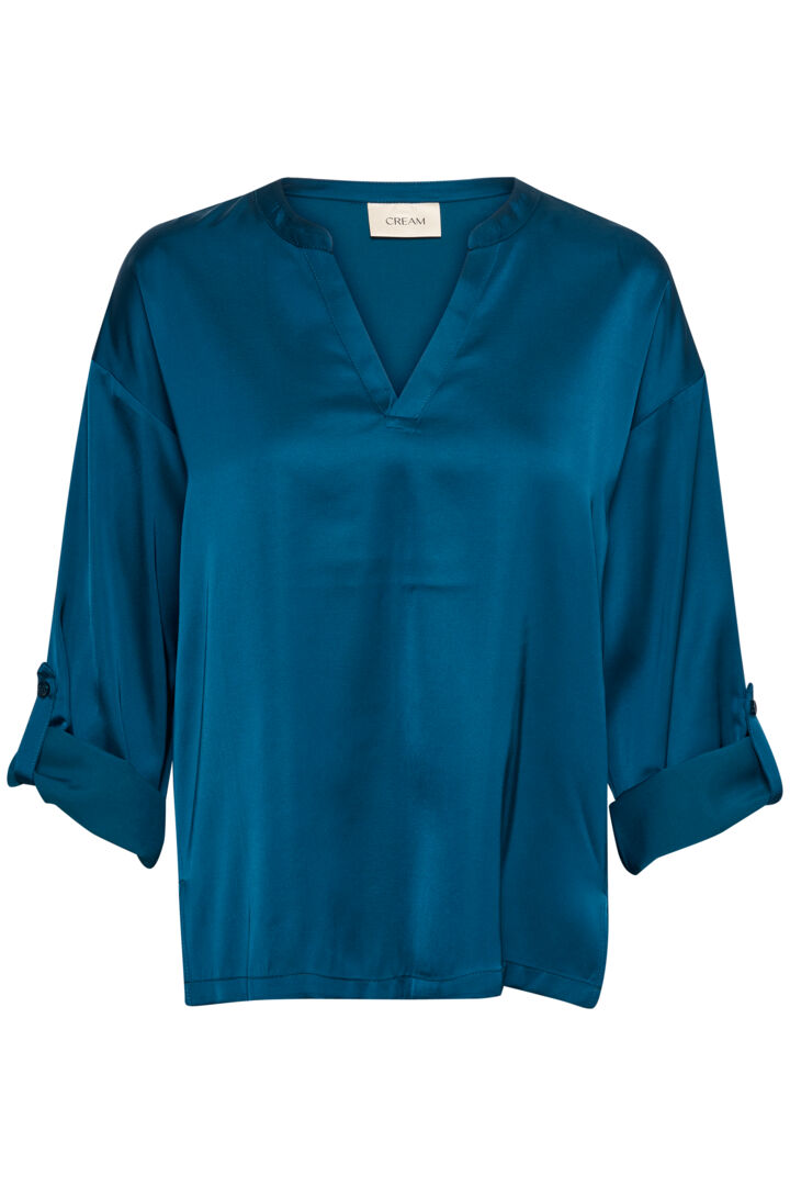 Blouse fluide satinée