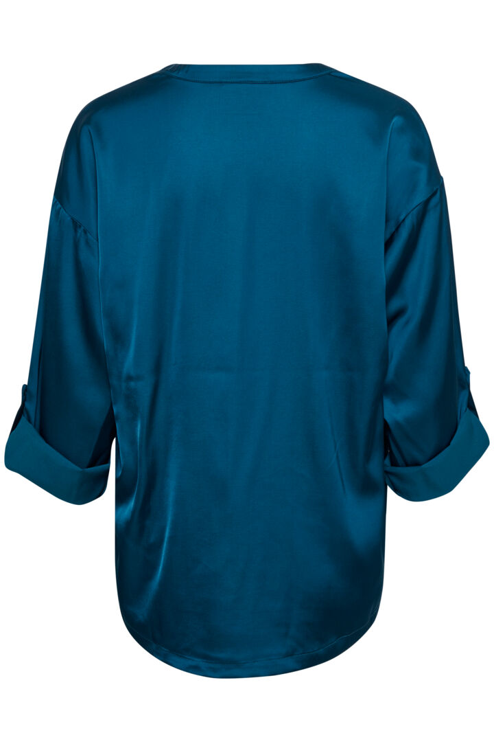 Blouse fluide satinée