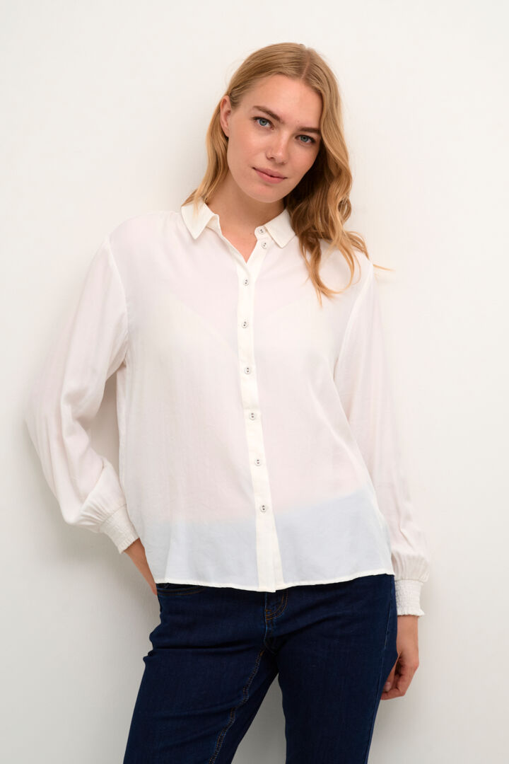 Chemise classique satinée