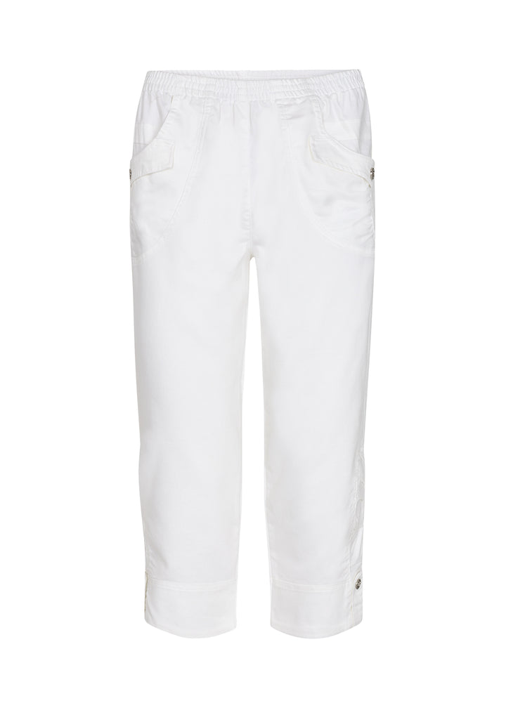 Pantalon confort 3/4 à taille élastique Akila - Décontracté avec poches