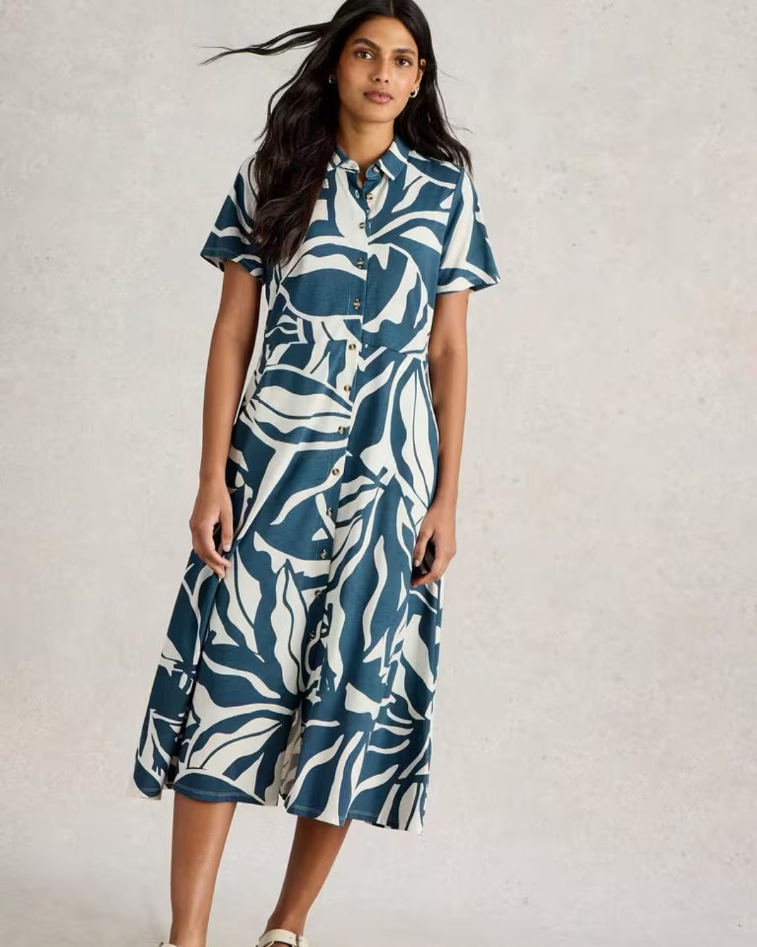 Robe-soleil marbrée Rua