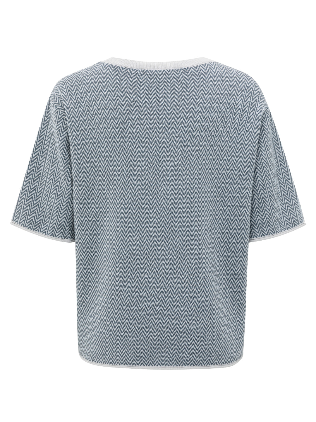 T-shirt grisâtre en jacquard