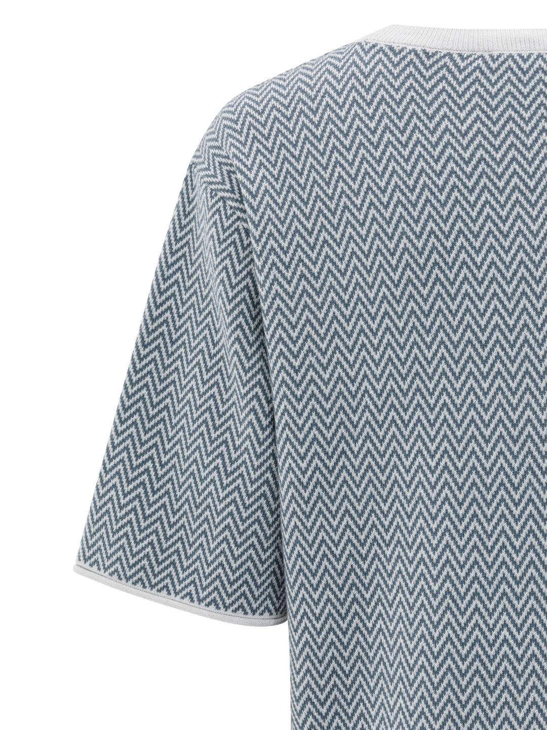 T-shirt grisâtre en jacquard